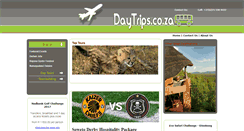 Desktop Screenshot of daytrips.co.za